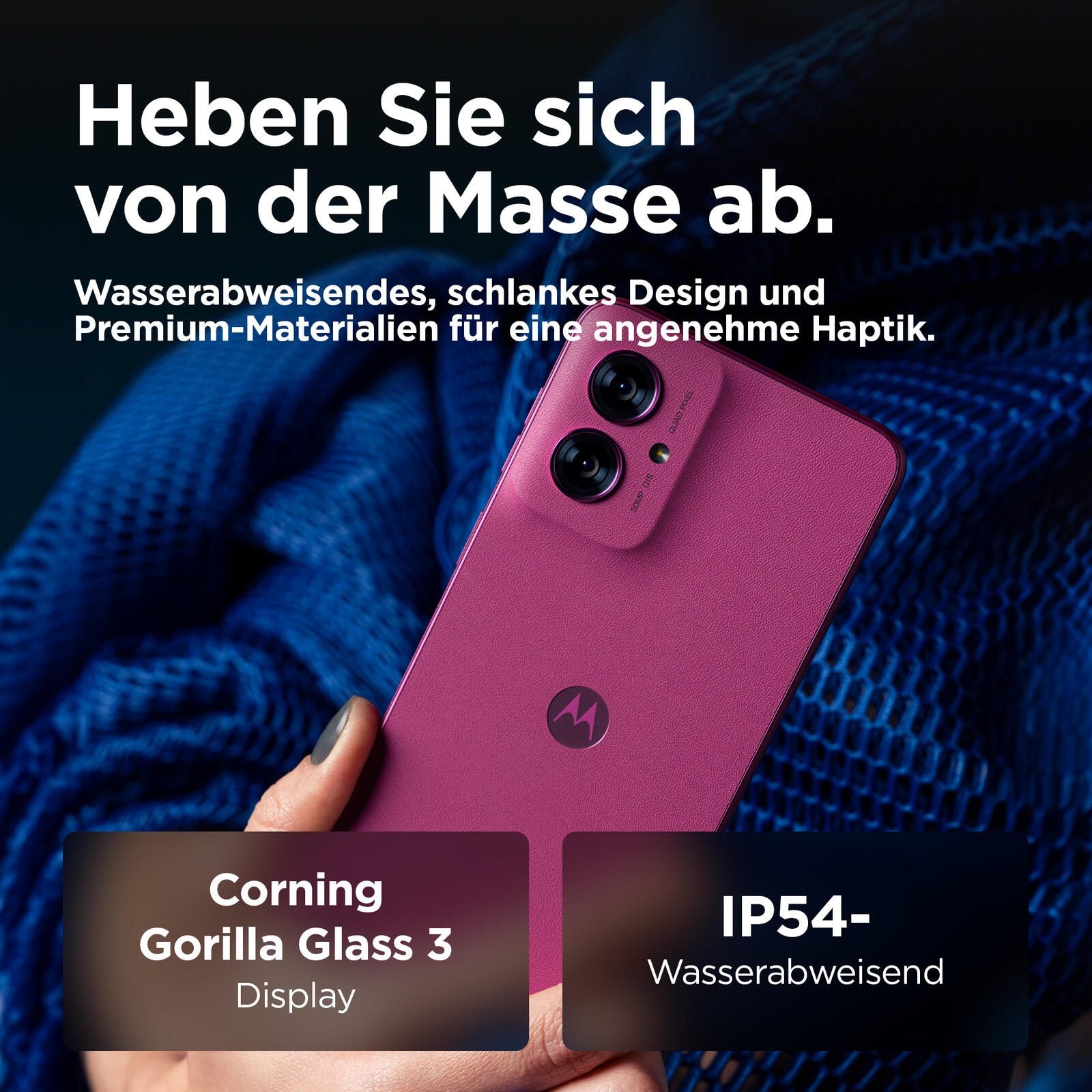 Motorola Moto G55 - 5G Smartphone 8GB/256GB (6.49'), Violett