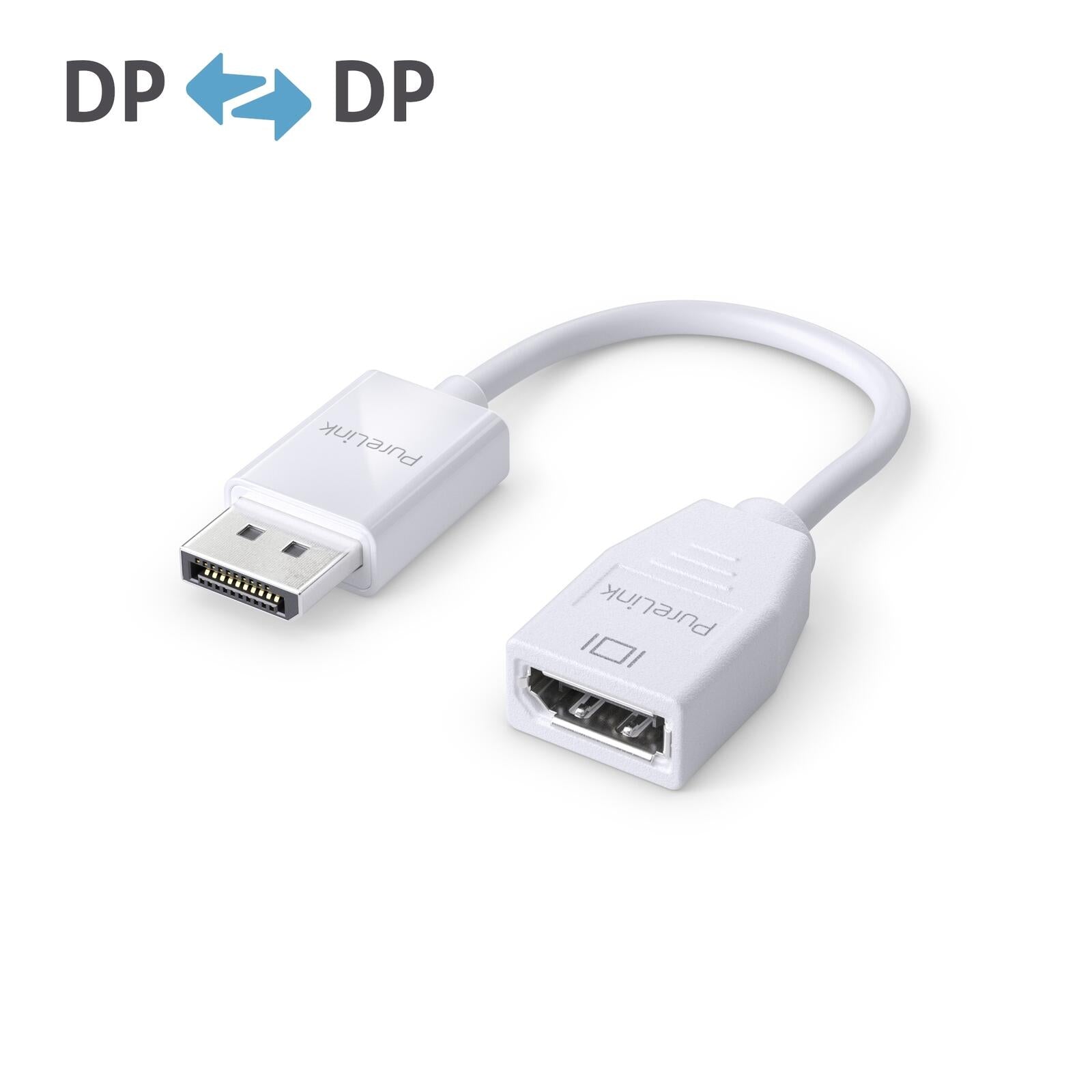 PureLink DisplayPort auf DisplayPort Adapter - 4K60 - iSerie - weiß - 0,10m