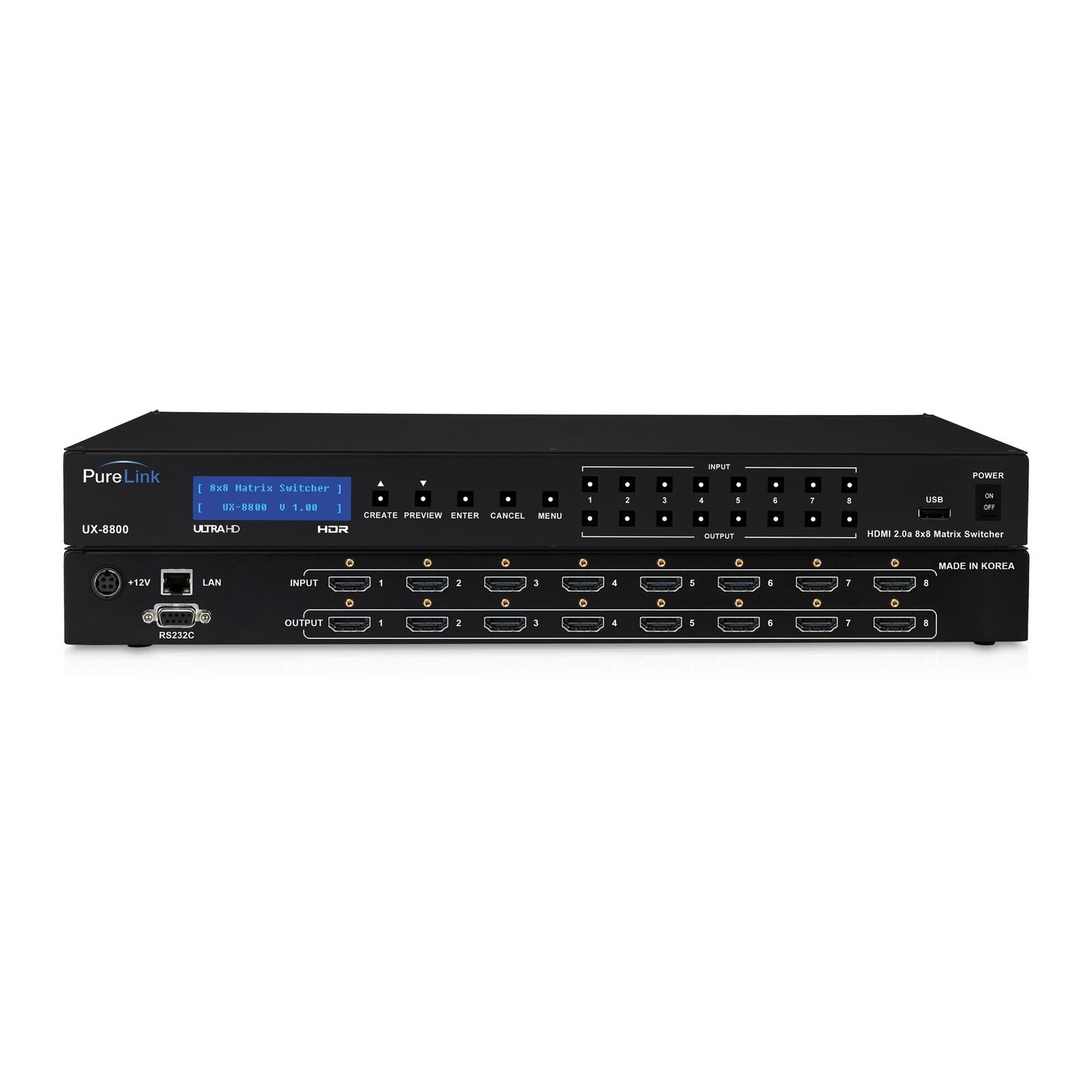 PureLink HDTools 8x8 HDMI 2.0a Integrierter Matrix Switcher - Ultra HD
