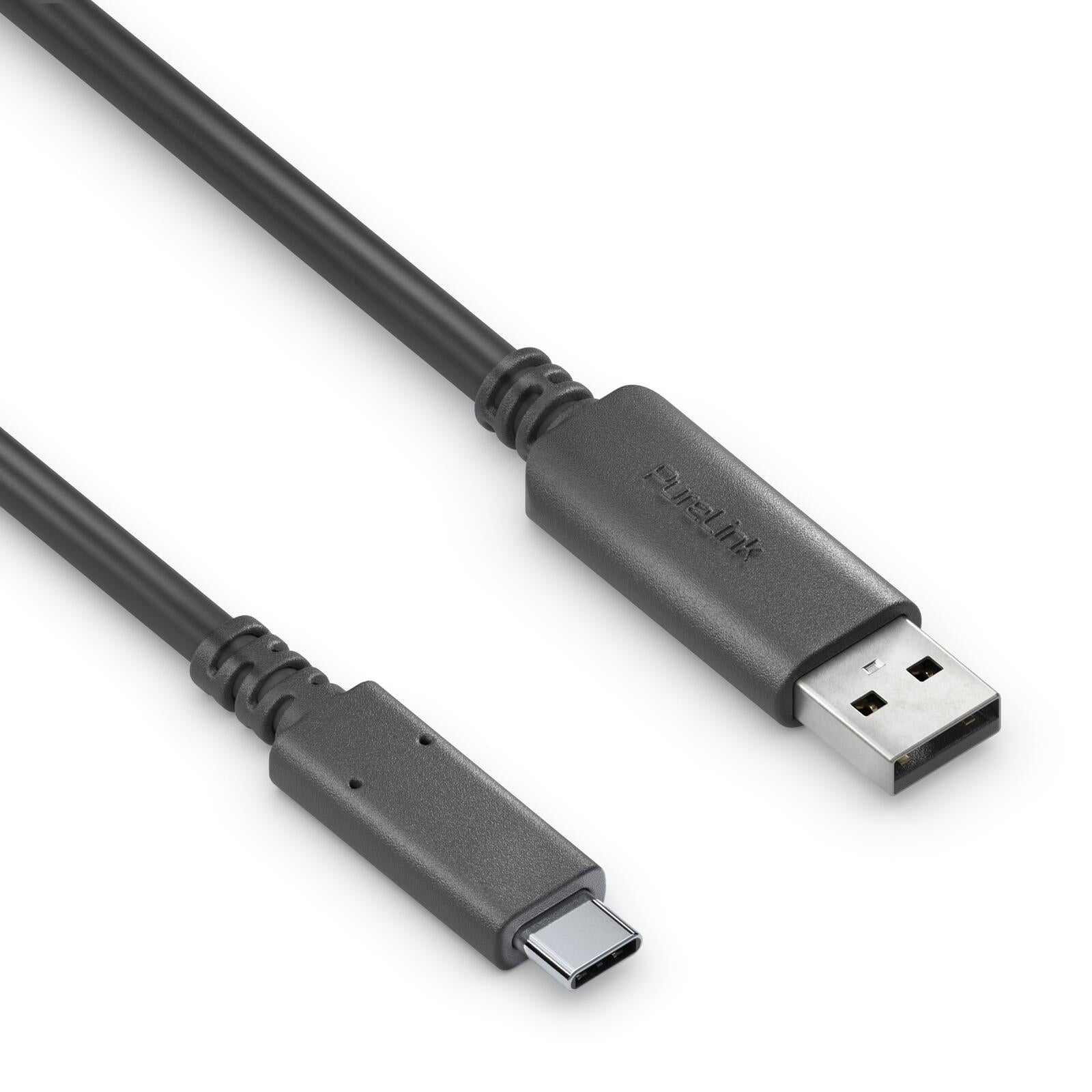 PureLink Aktives USB-C auf USB-A Kabel - USB 3.2 Gen2x1, 3A, 10Gbps - PureInstall 5,00m