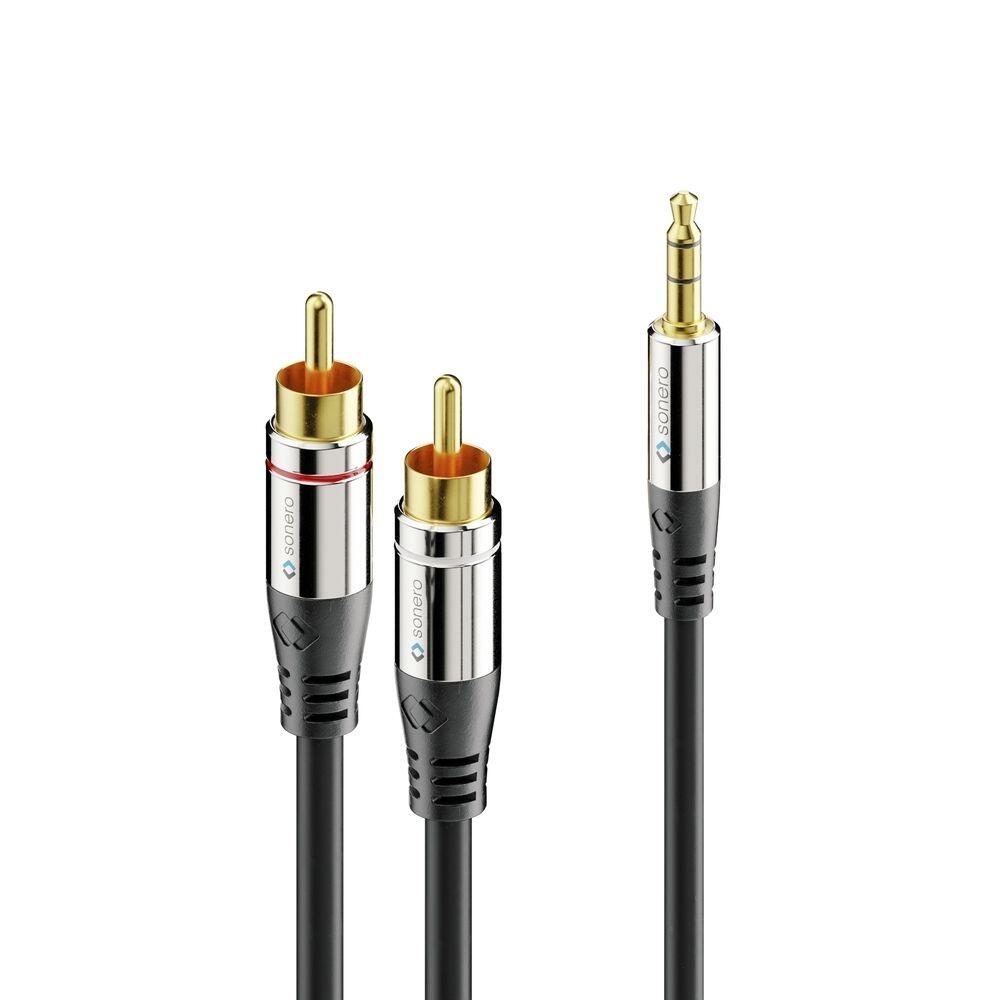 Sonero 2x Cinch auf 3,5mm Audio Kabel 15,0m
