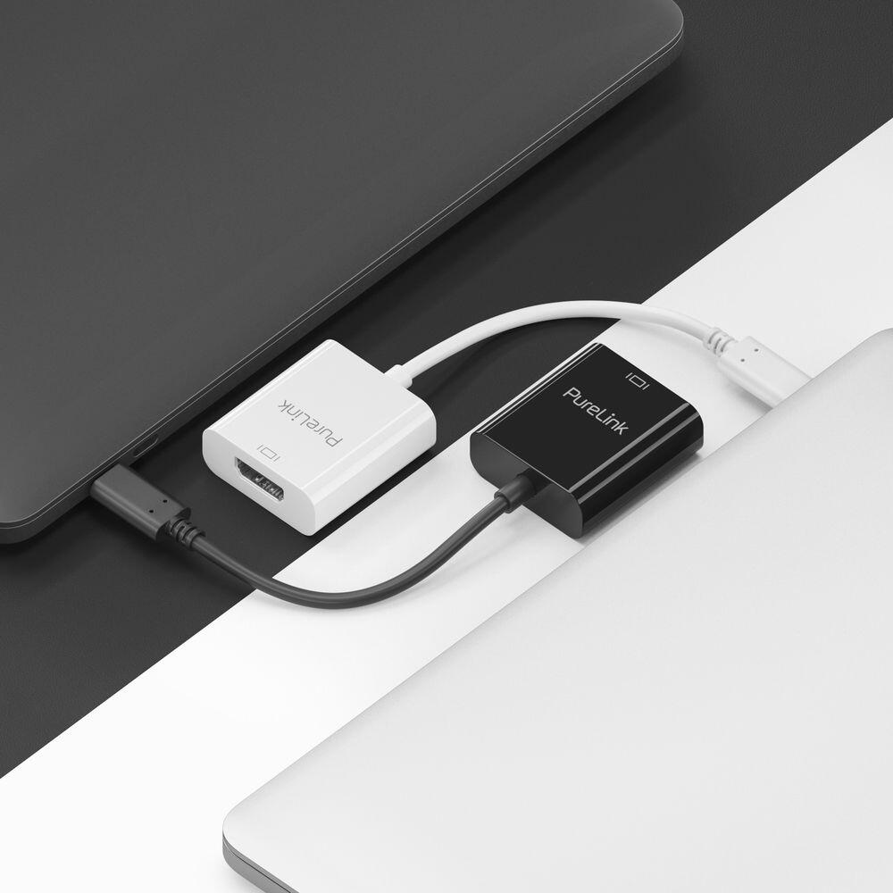 PureLink USB-C auf HDMI Adapter - 4K60 - iSerie - schwarz - 0,10m
