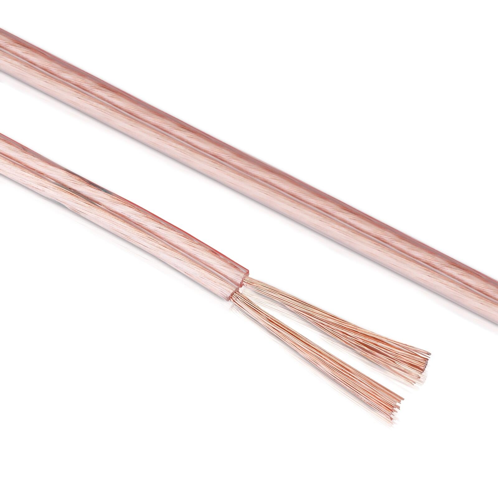 Sonero Lautsprecherkabel 2x2,5mm², CCA 10,0m, transparent