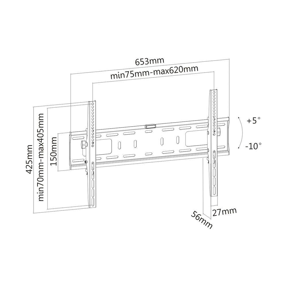 PureMounts TV Halterung - Tilt - VESA 600