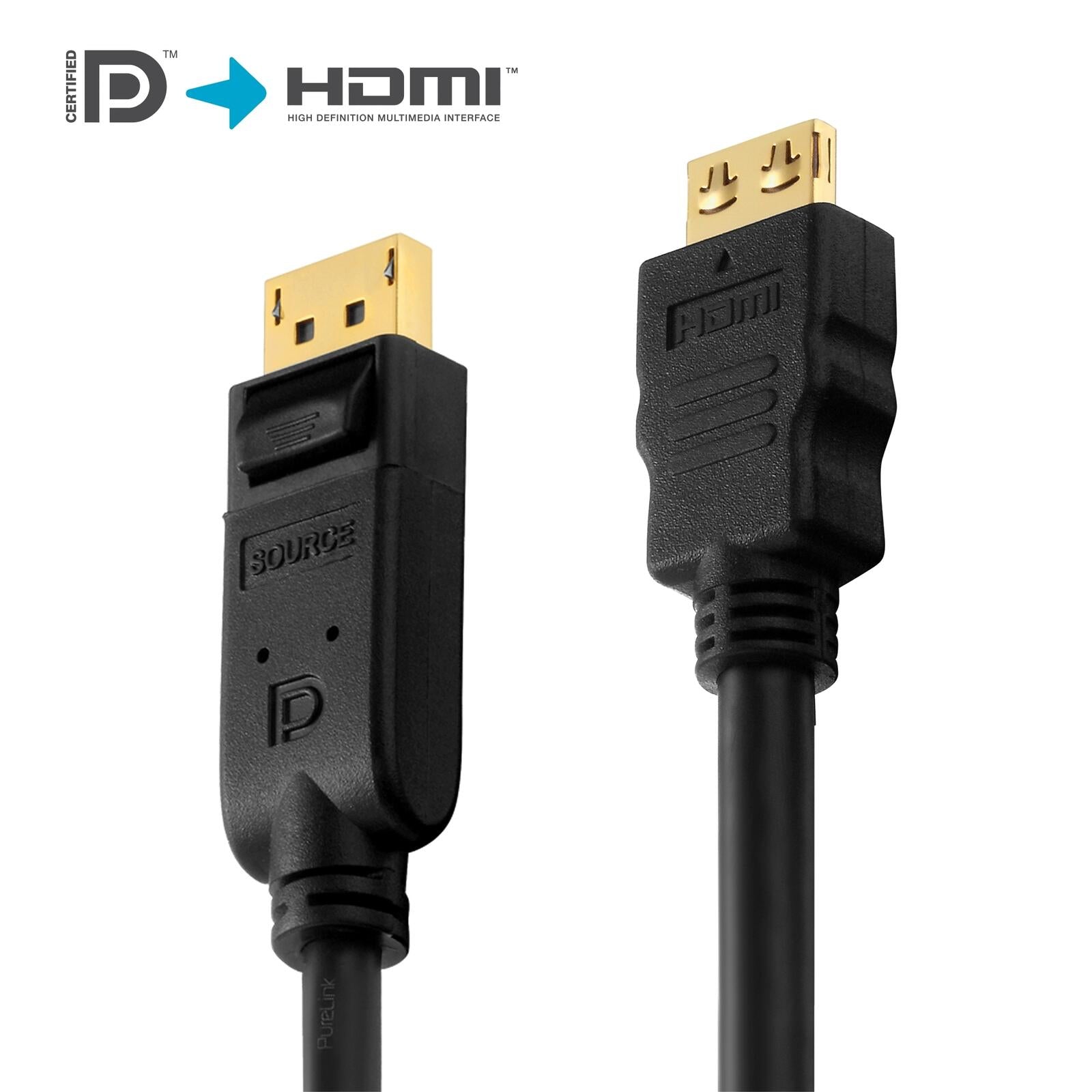 PureLink DisplayPort zu HDMI Kabel - PureInstall 5,00m