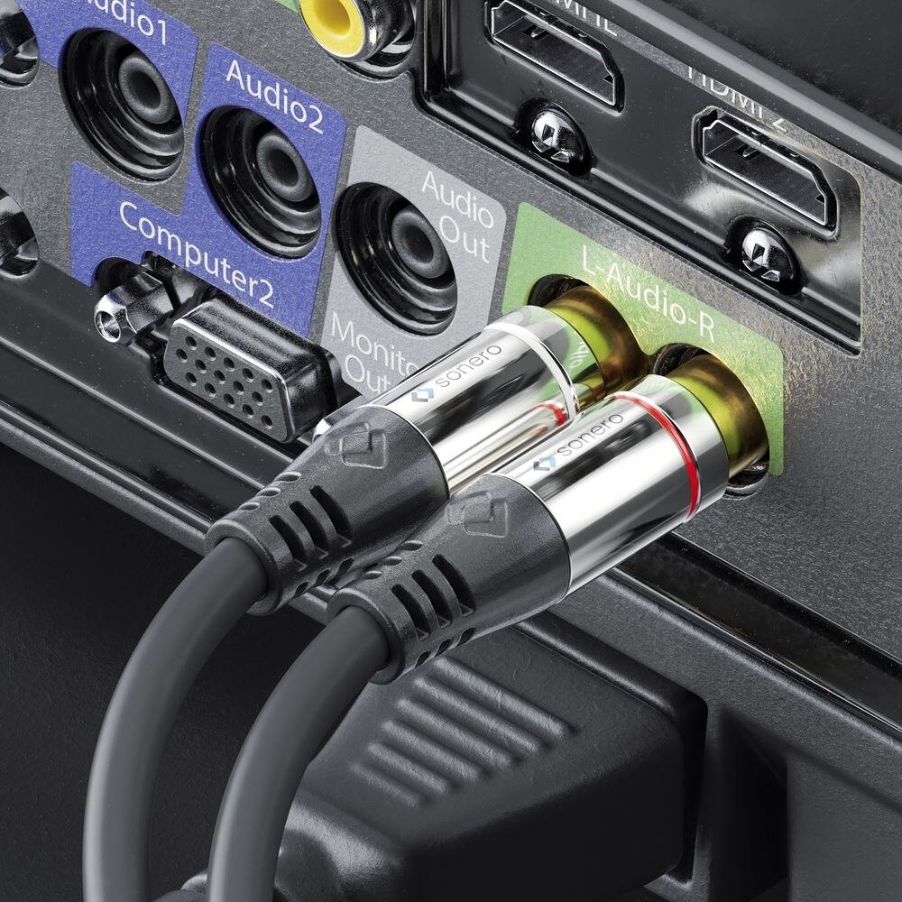 Sonero 2x Cinch auf 3,5mm Audio Kabel 15,0m