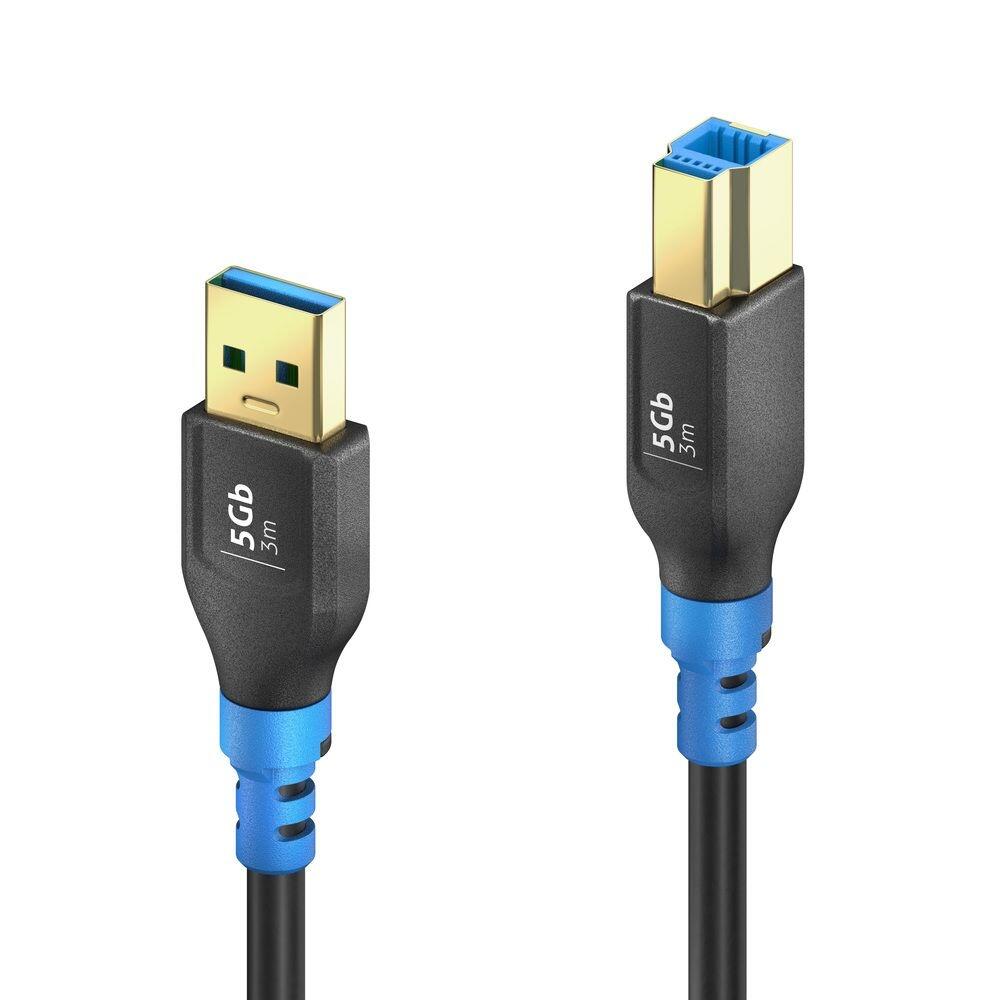 PureLink FlexInstall USB-A auf USB-B Kabel USB 3.0 5Gbps 3.00m