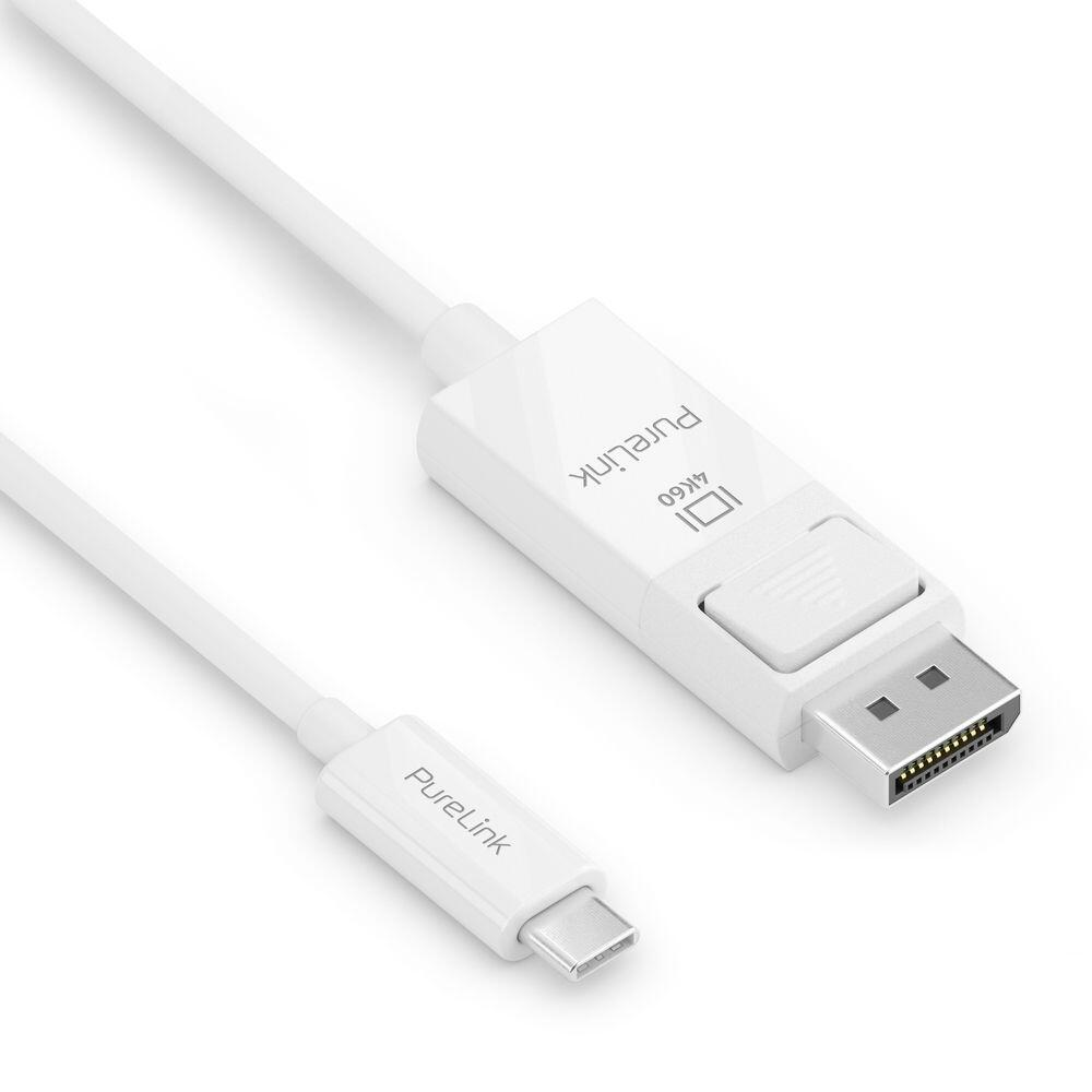 PureLink USB-C auf DisplayPort Kabel - 4K60 - iSerie - weiß - 1,00m