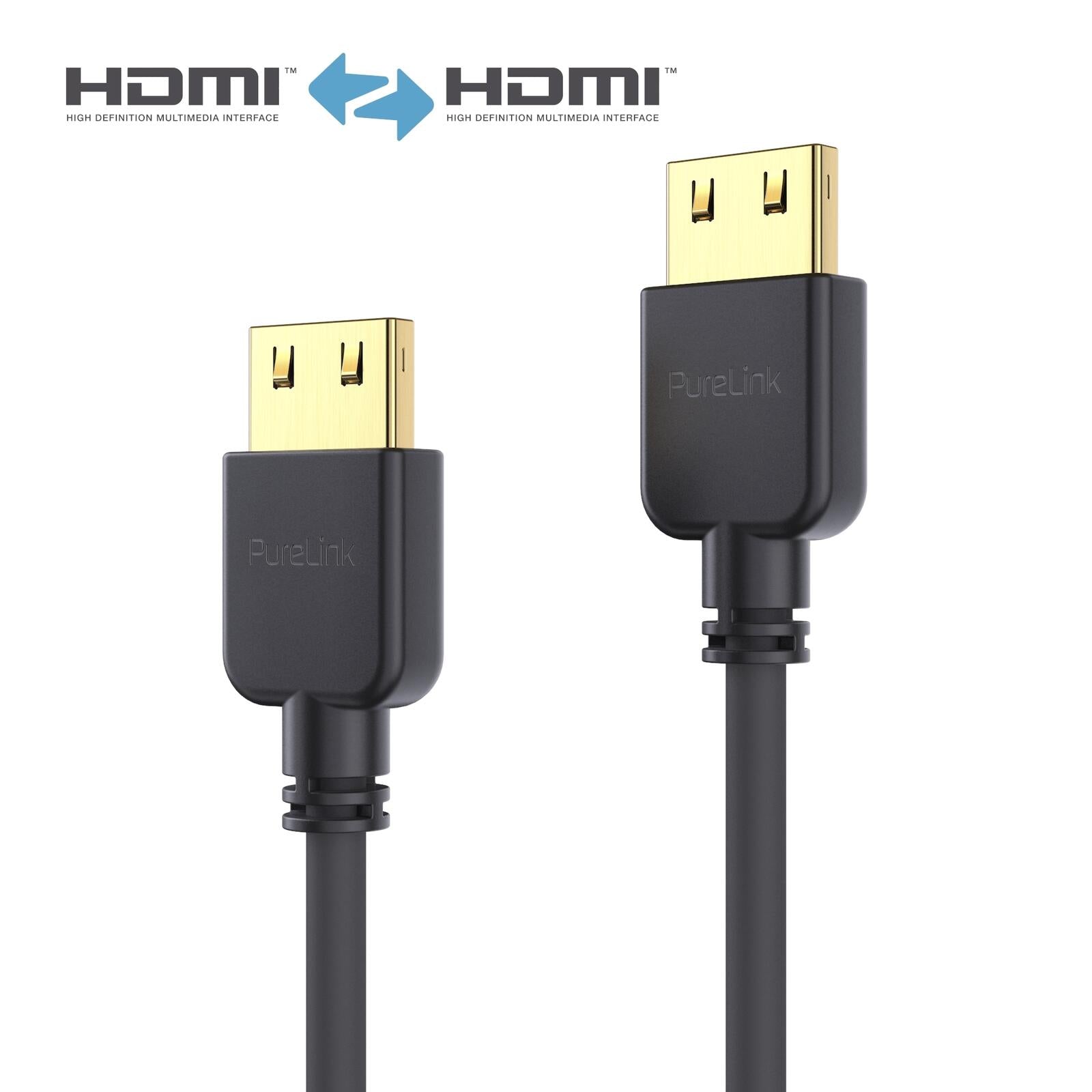 PureLink HDMI Kabel - PureInstall - Slim 2,00m - Schwarz