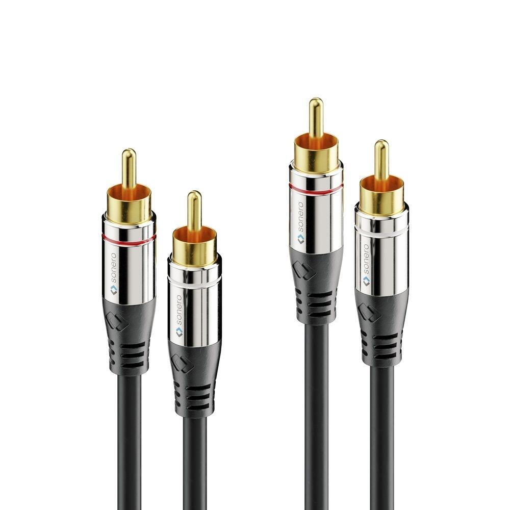Sonero 2x Cinch Stereo Audio Kabel 12,5m