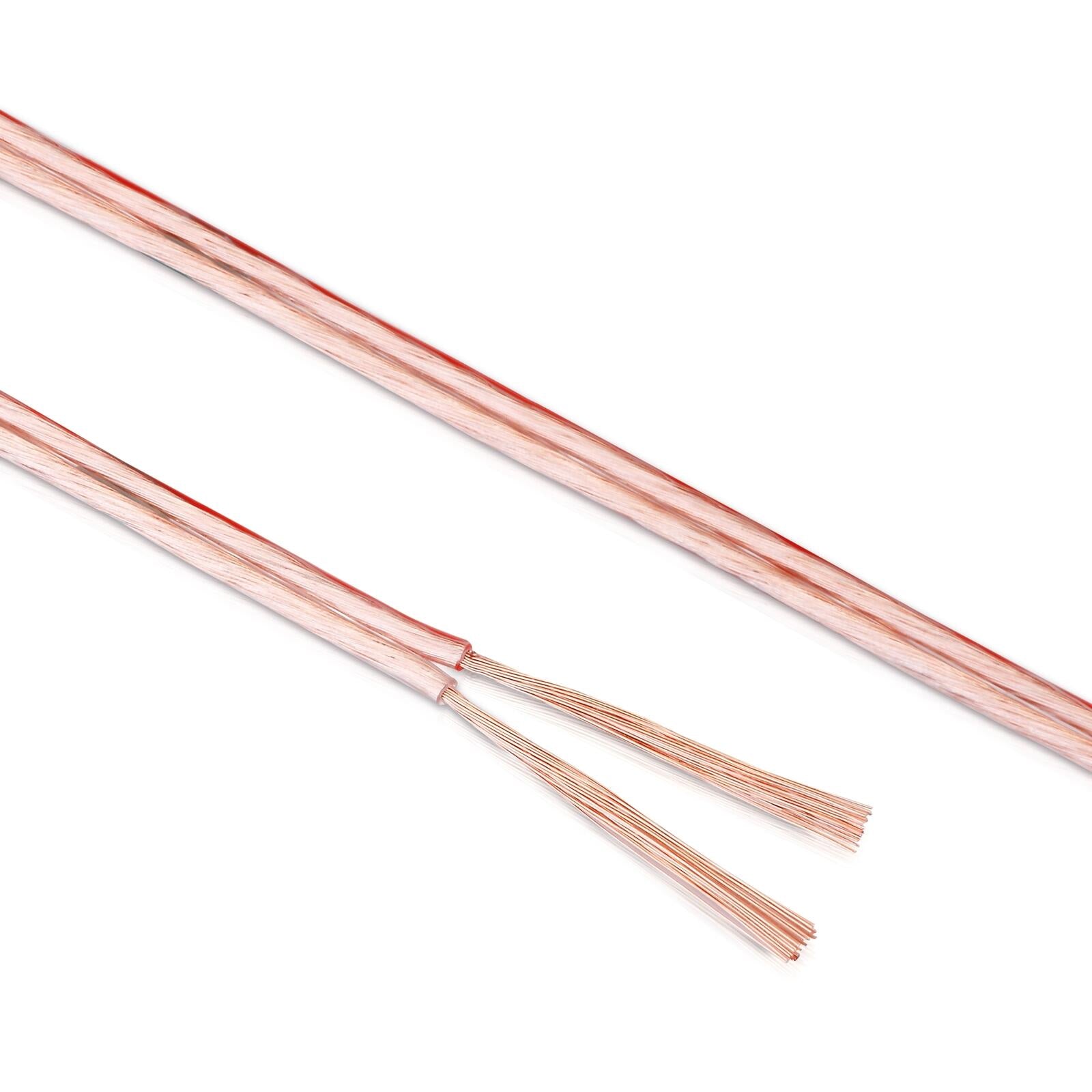 Sonero Lautsprecherkabel 2x1,5mm², CCA 25,0m, transparent