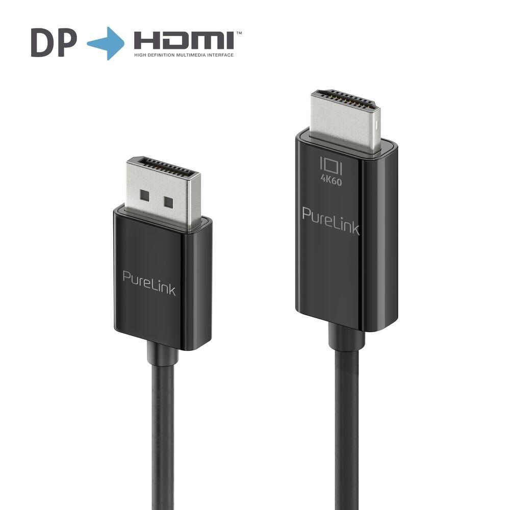 PureLink DisplayPort auf HDMI Kabel - 4K60 - iSerie - schwarz - 1,50m