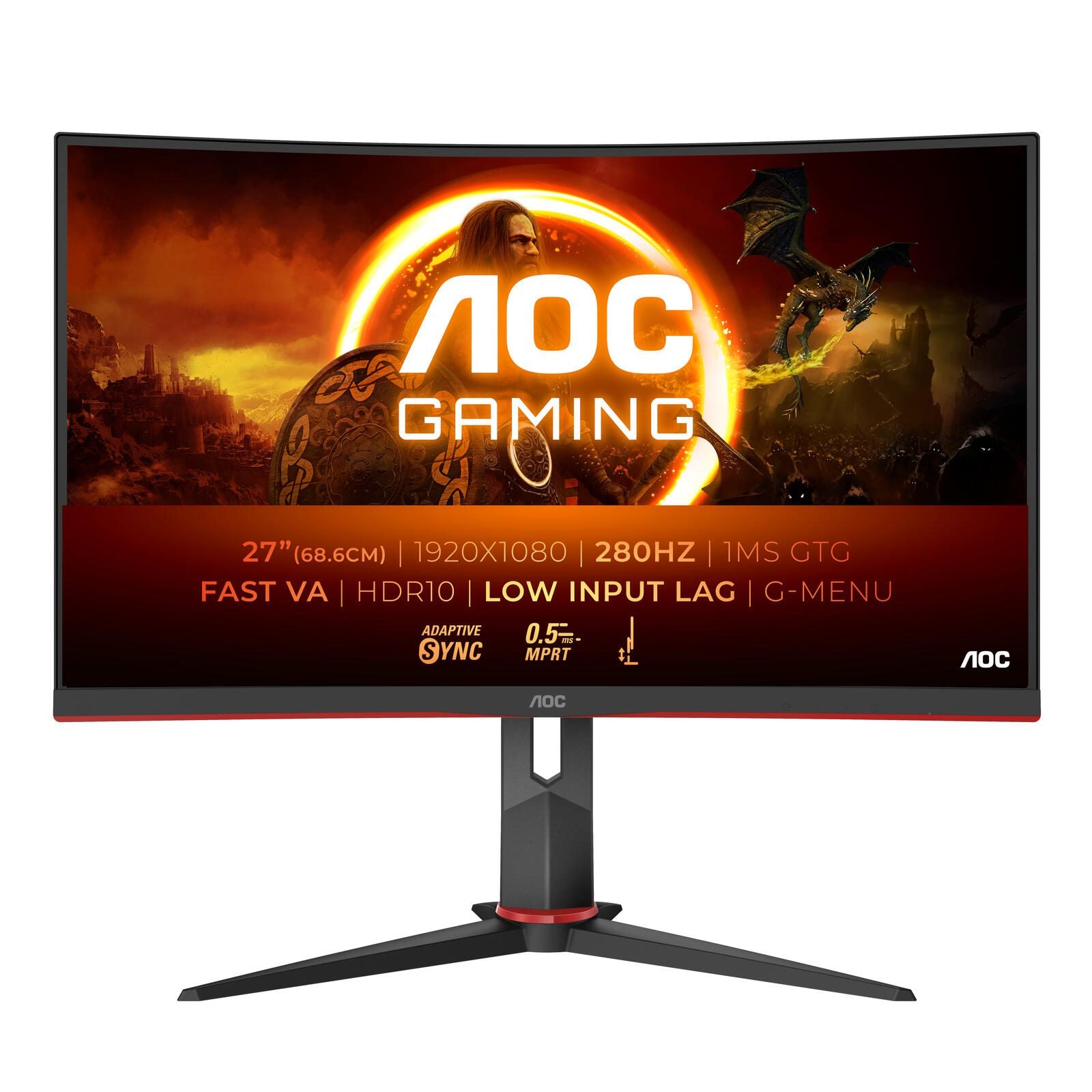 AOC G2 C27G2Z3/BK Full HD Curved Gaming Display 68,6 cm (27')
