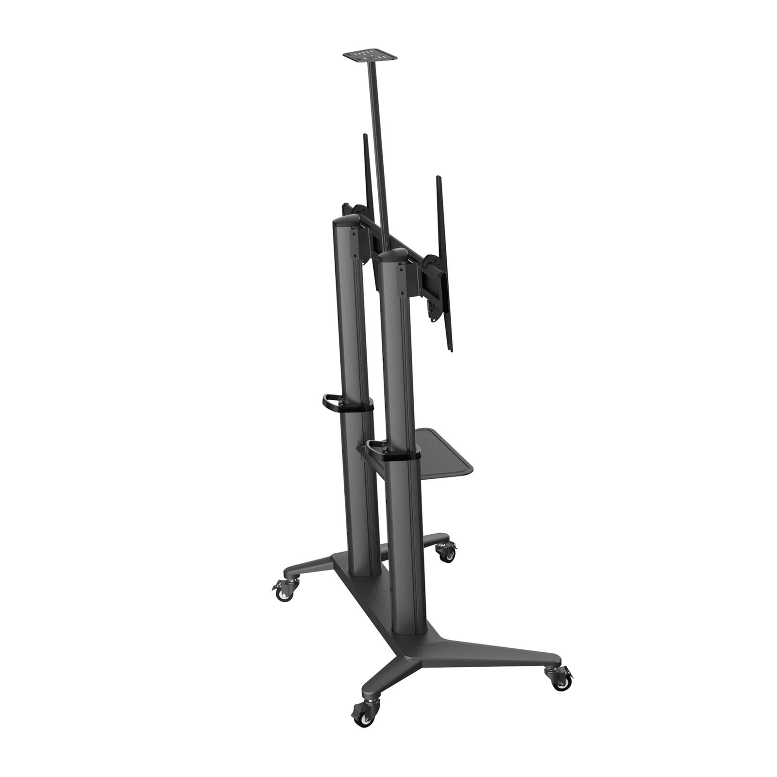 PureMounts Premium TV Cart - Single Display bis 120', schwarz
