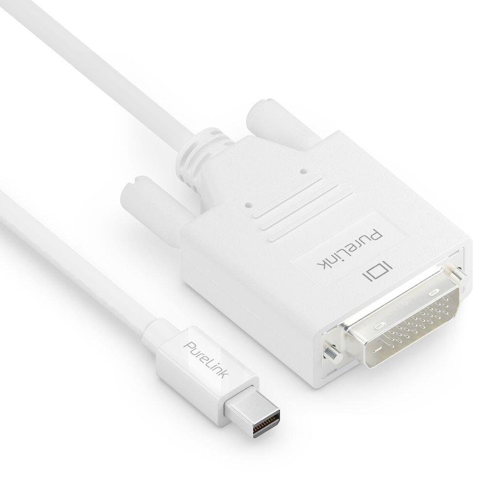 PureLink Mini DisplayPort auf DVI Kabel - 1920x1200 - WUXGA - iSerie - weiß - 1,50m