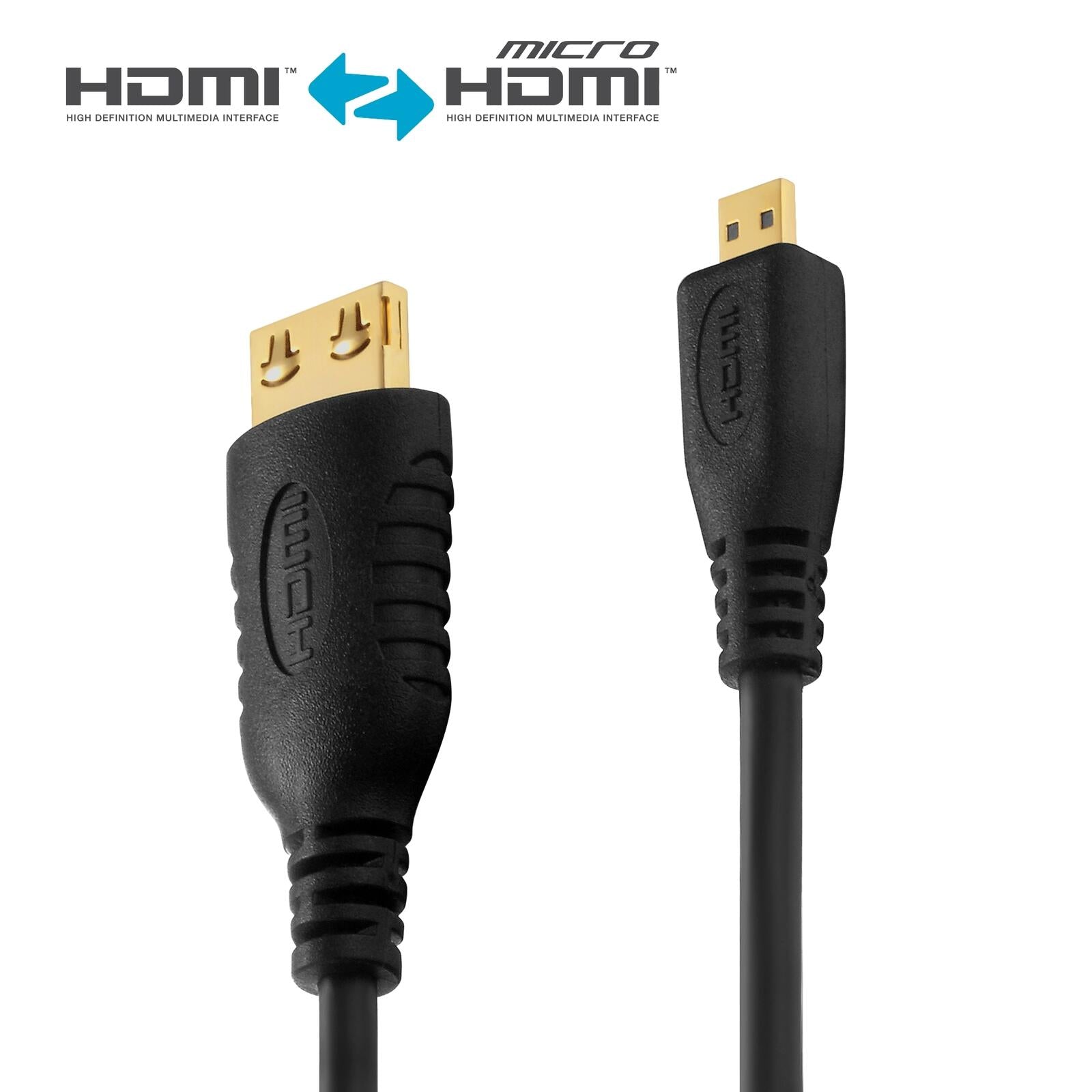 PureLink HDMI/Micro HDMI Kabel - PureInstall 1,00m