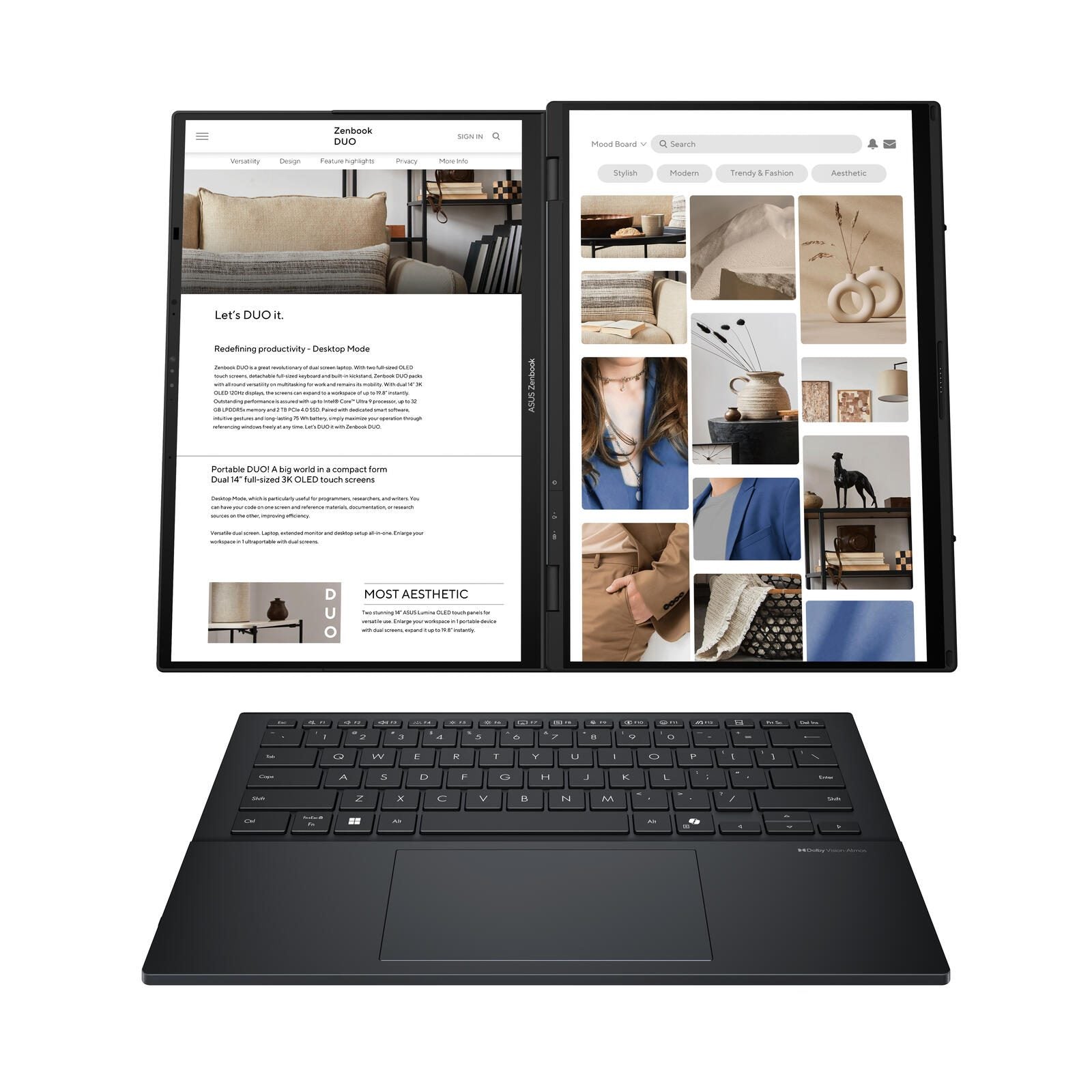 ASUS Zenbook Duo UX8406CA-QL203X Notebook Intel Core Ultra 9 285H, 35,6 cm (14')