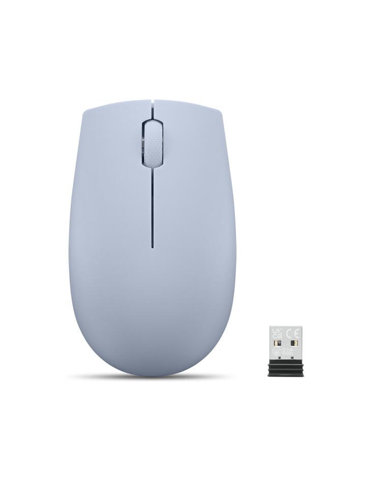 Lenovo 300 Compact kabellose Maus - eisblau