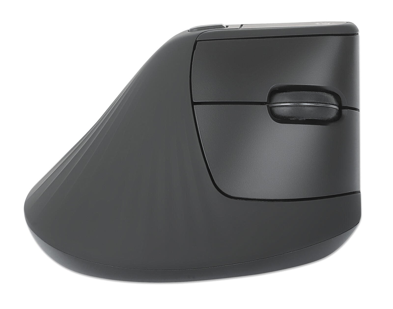 Manhattan Vertikale Ergonomische Kabellose Maus - schwarz