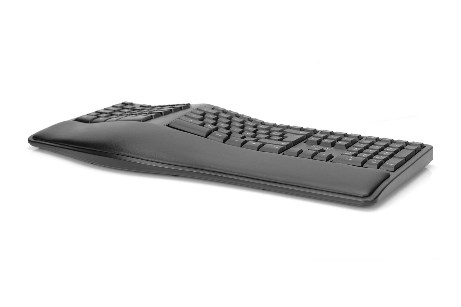 Digitus ergonomische kabellose Tastatur - QWERTZ Deutsch - Schwarz