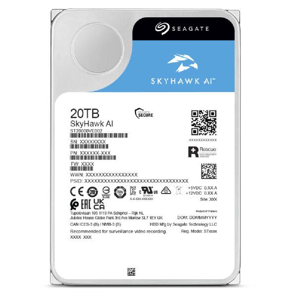 Seagate SkyHawk AI 20 TB Interne Festplatte 20 TB