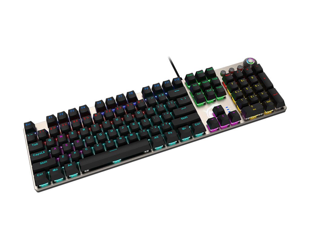 MSI FORGE GK310 RED DE Tastatur Gaming USB QWERTZ Deutsch Schwarz