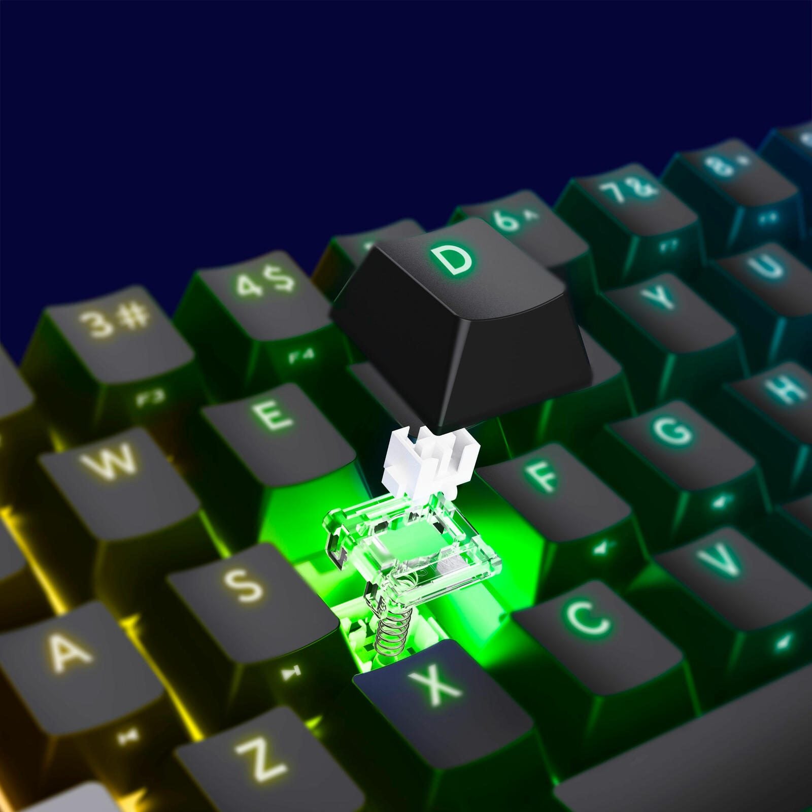 Trust GXT 867 Acira 60 % mechanische Mini-Gaming-Tastatur, DE Layout
