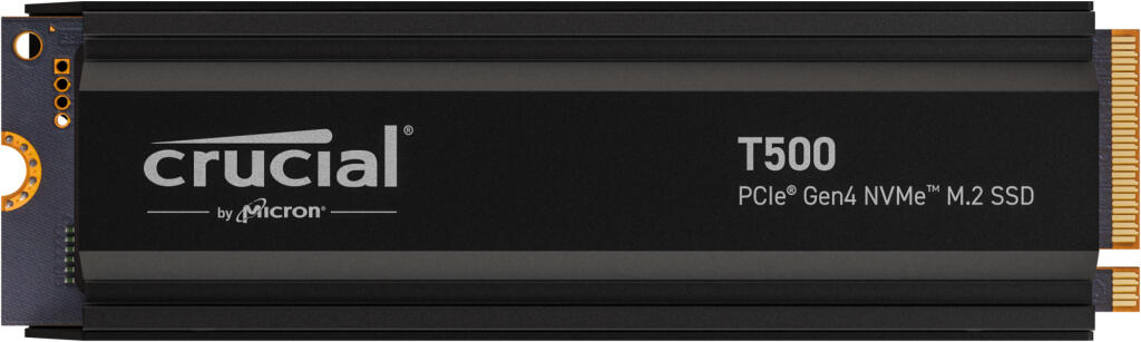 Crucial T500 M.2 SSD - 1 TB mit Kühlkörper