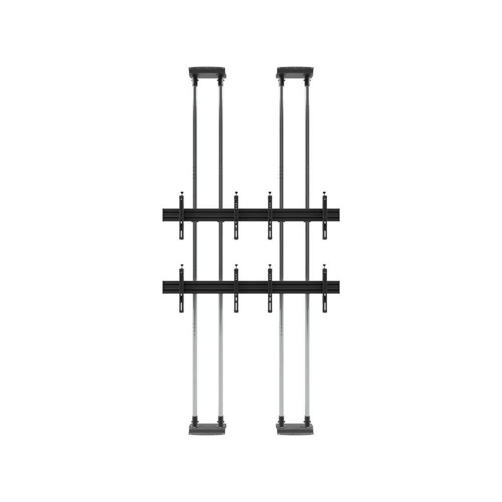 edbak Video Wall Bolt Down Floor-to-Ceiling Mount, modular 2x2, für 49-57' Bildschirme, Querformat