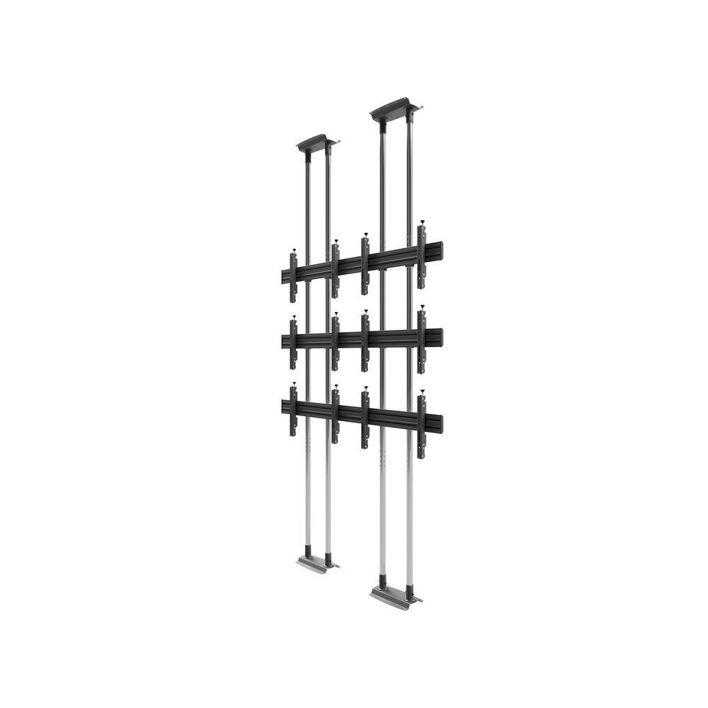 edbak Video Wall Bolt Down Floor-to-Ceiling Mount, modular 2x3, für 42-47' Bildschirme, Querformat