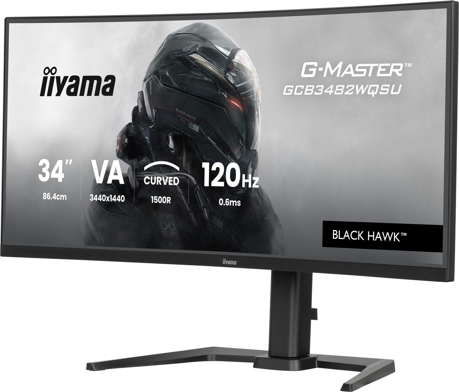 iiyama GCB3482WQSU-B1 UltraWide Quad HD Curved Gaming Display 86,4 cm (34')