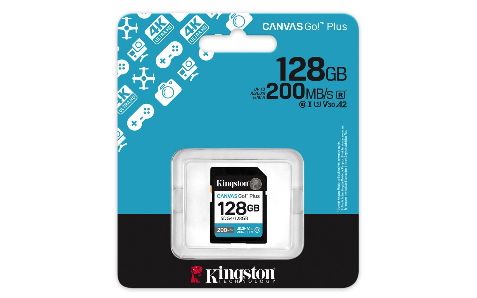 Kingston Canvas Go Plus SDXC - 128 GB