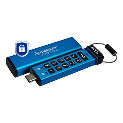 Kingston IronKey Keypad 200C - USB-Stick - 16 GB
