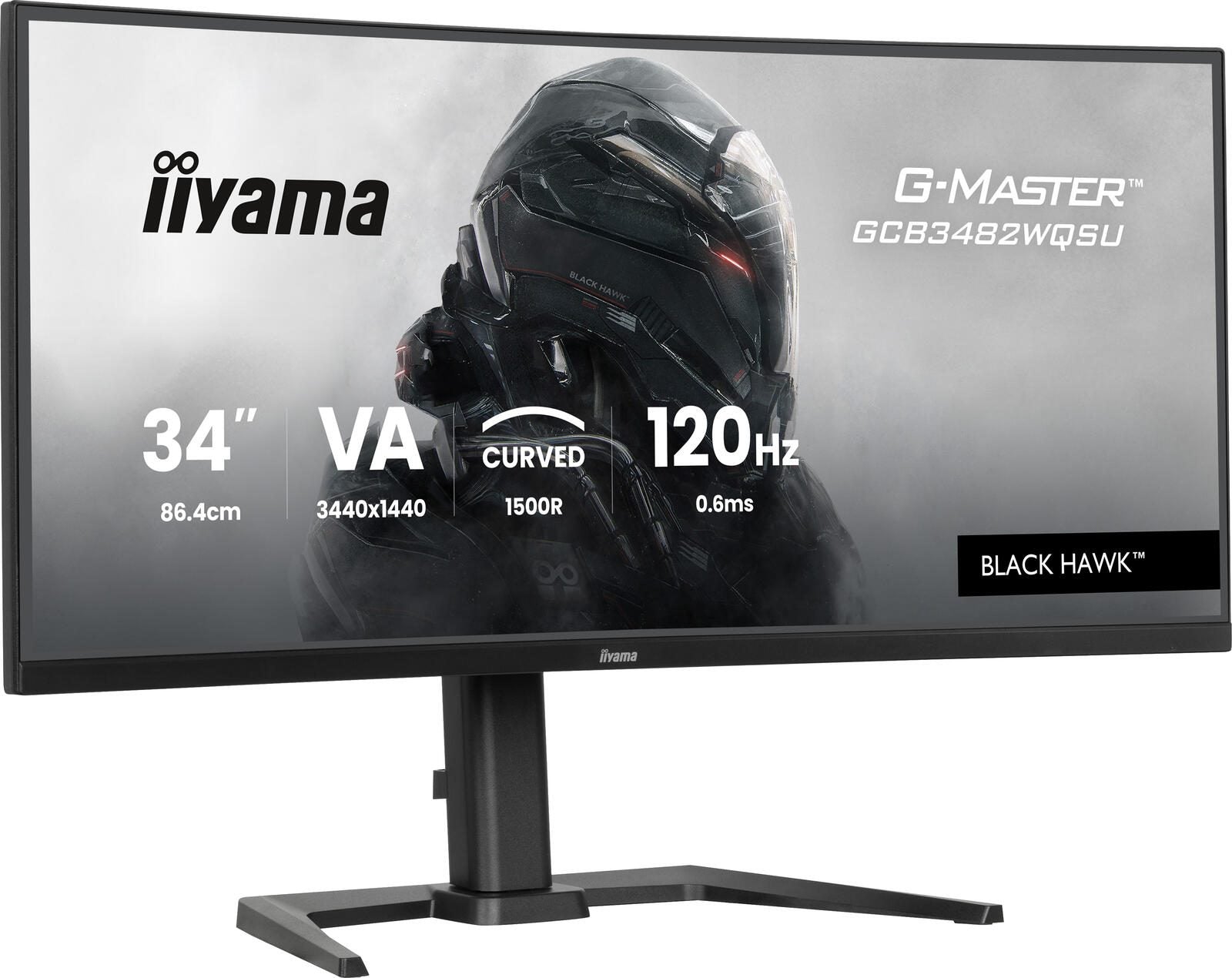 iiyama GCB3482WQSU-B1 UltraWide Quad HD Curved Gaming Display 86,4 cm (34')