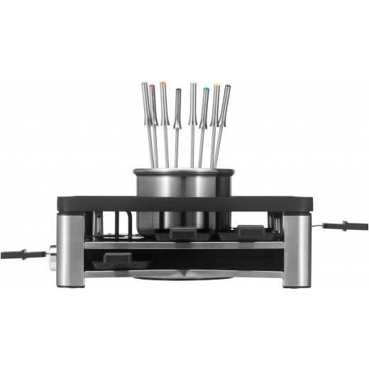WMF Lumero Gourmet Raclette Grill 3-in-1 Station - Schwarz, Edelstahl