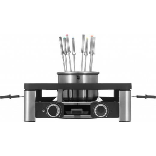 WMF Lumero Gourmet Raclette Grill 3-in-1 Station - Schwarz, Edelstahl