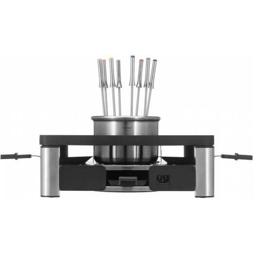 WMF Lumero Gourmet Raclette Grill 3-in-1 Station - Schwarz, Edelstahl