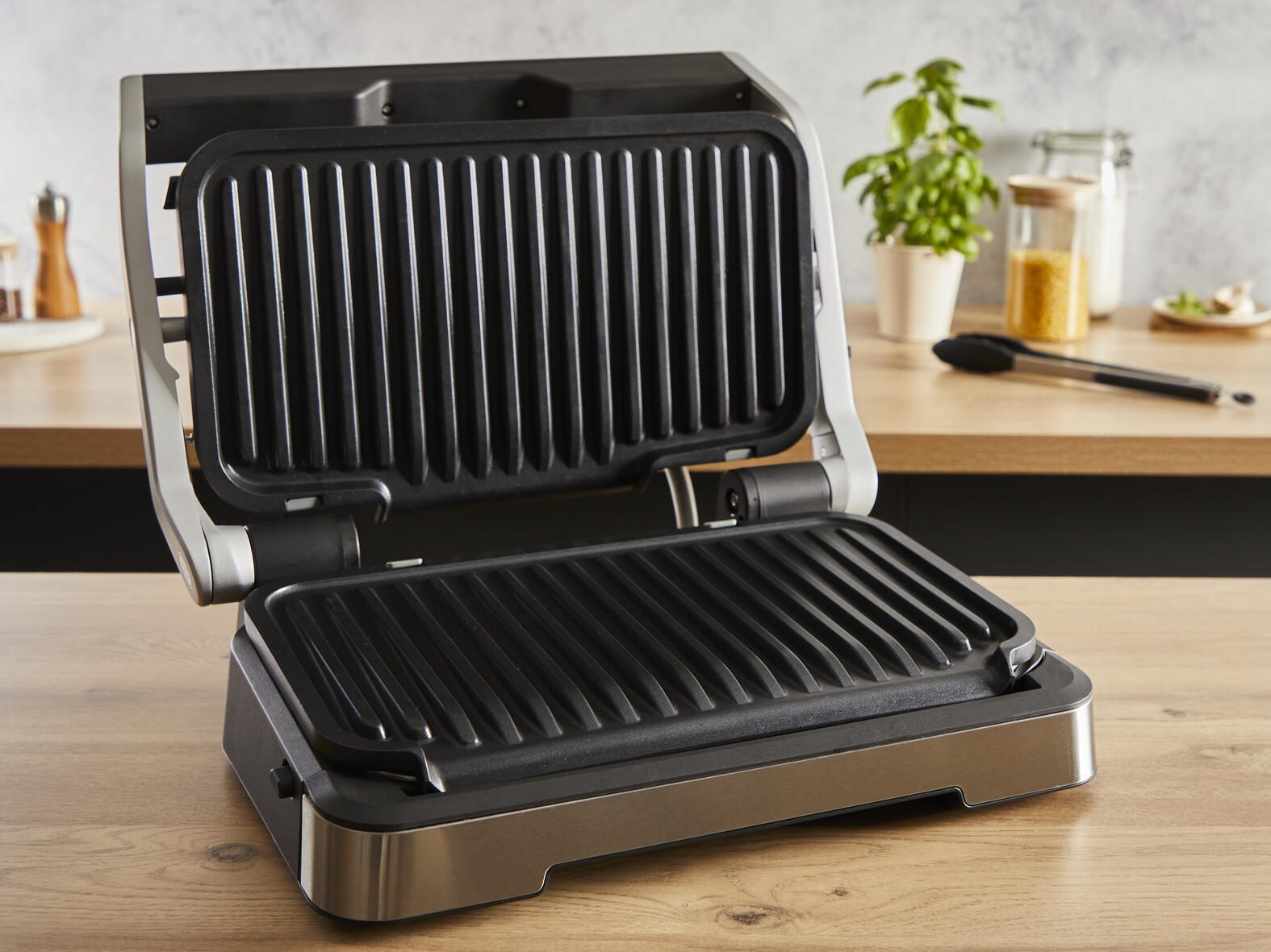 Tefal OptiGrill 2in1 GC773D Kontaktgrill inkl. Grillzange