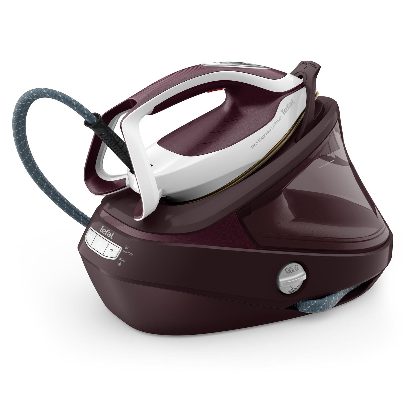 Tefal Pro Express Ultimate II GV9721E0 Dampfbügelstation - Rot, Weiß