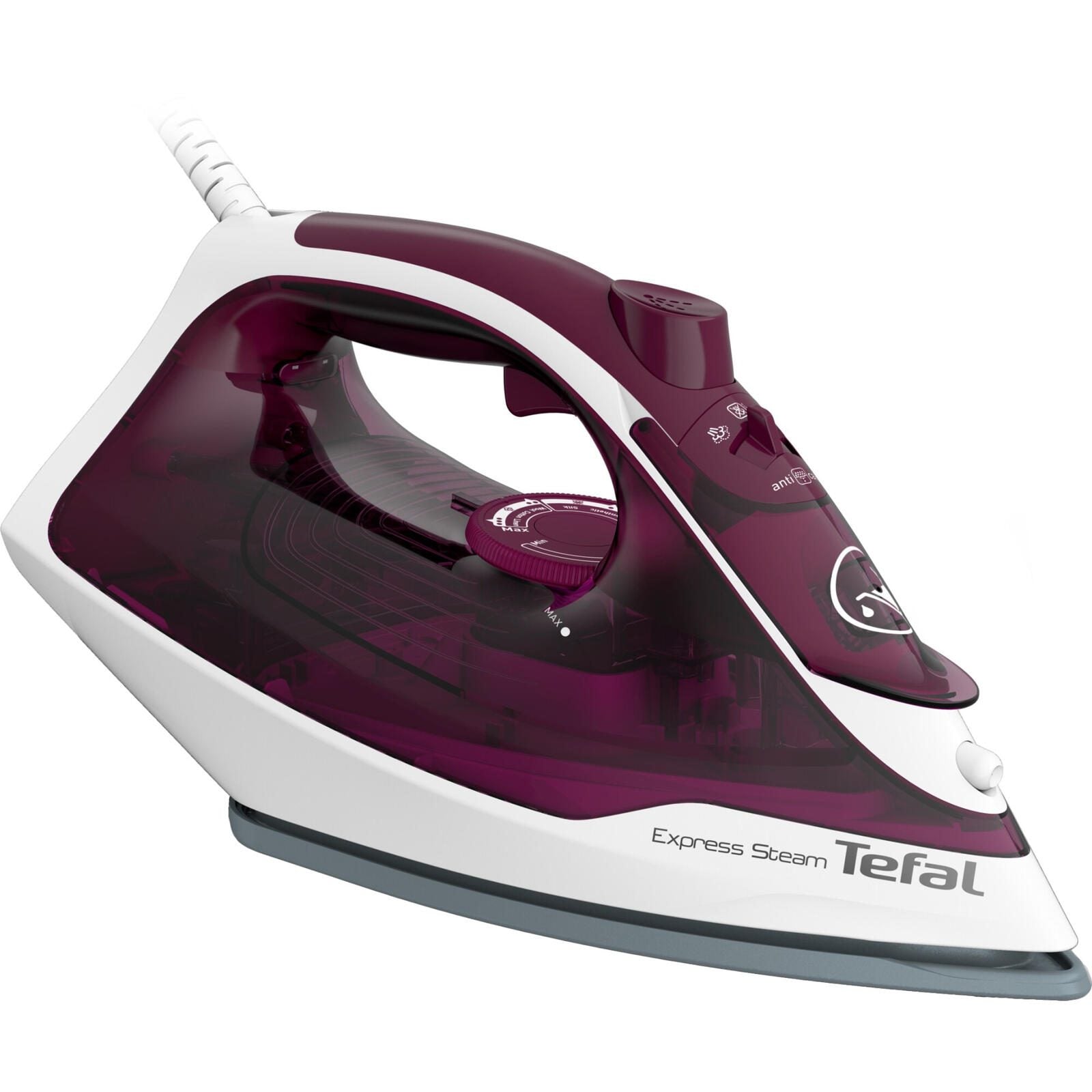 Tefal Express Steam FV2835E0 Dampfbügeleisen - Violett, Weiß