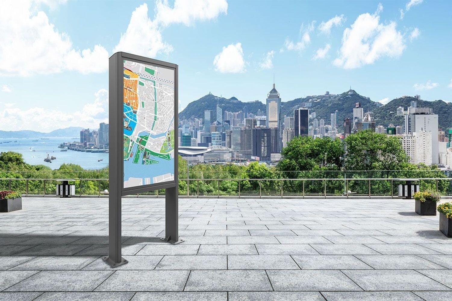 edbak Hochformat-Kiosk für den Außenbereich 55' LG 55XE4F