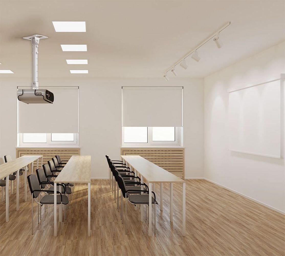 edbak Universal-Projektor-Deckenhalterung (3 Befestigungspunkte), weiß