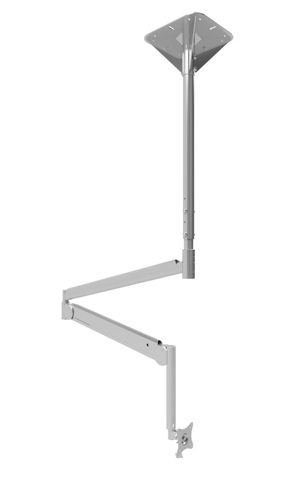 edbak Deckenhalterung mit verstellbarem Schwenkarm für 10-29'-Bildschirme, weiß