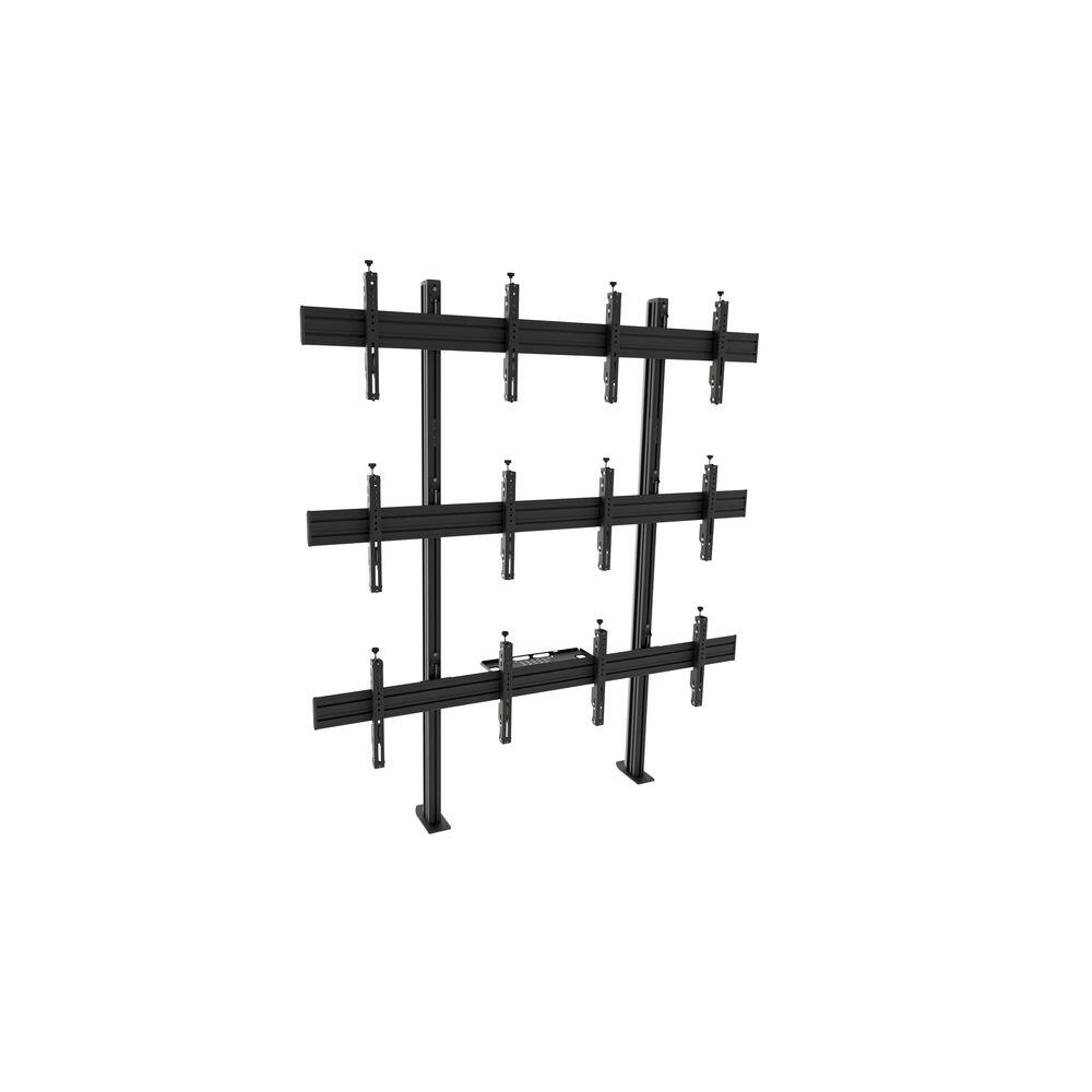 edbak Video Wall Bolt Down Stand, modular 2x3, für 49-57' Bildschirme, Querformat