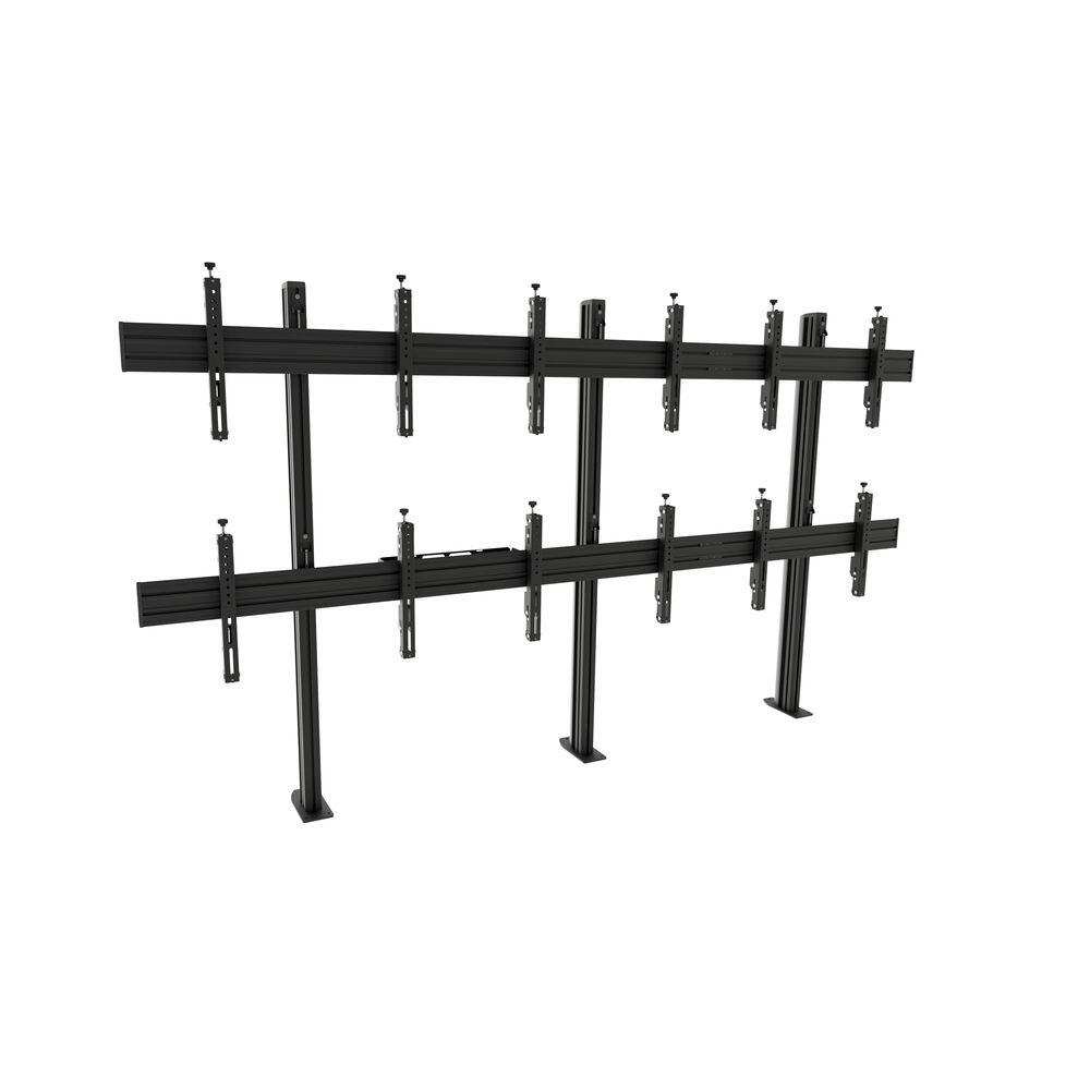 edbak Video Wall Bolt Down Stand, modular 3x2, für 49-57' Bildschirme, Querformat