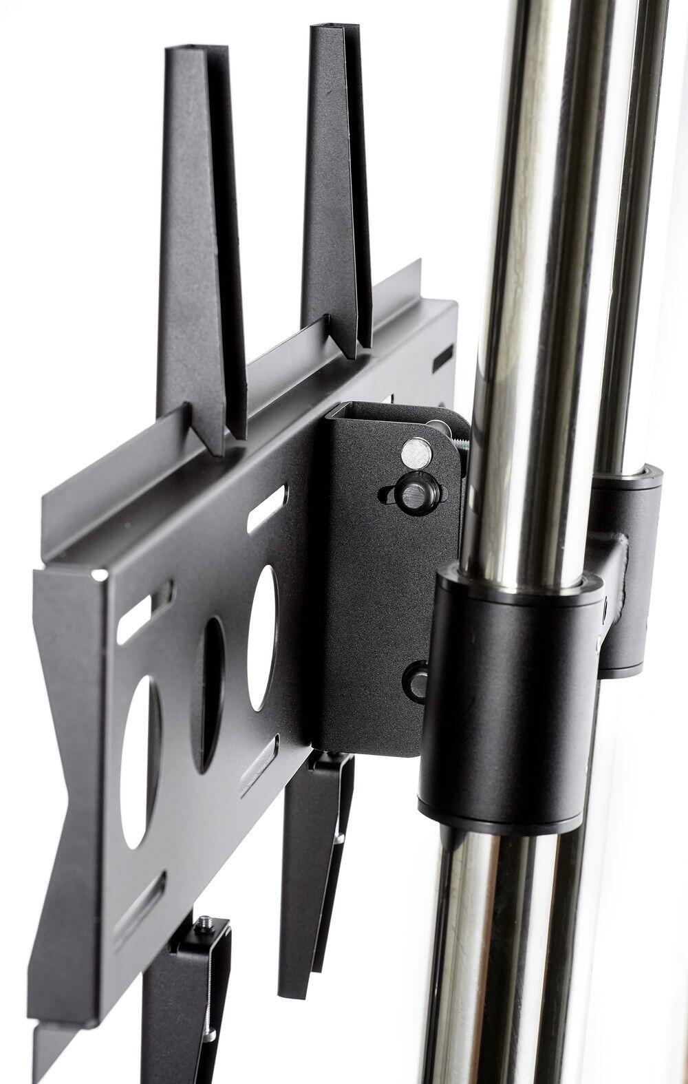 edbak Flachbildschirm-Trolley für zwei 42-65' Bildschirme, vertikale Position