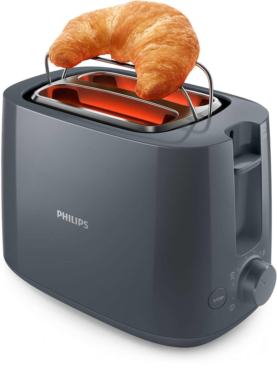Philips Daily Collection HD2581 - Toaster - Dunkelgrau