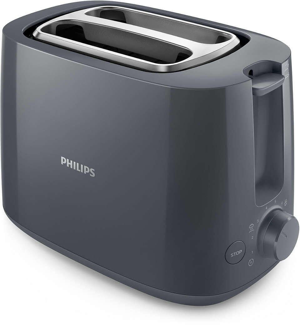 Philips Daily Collection HD2581 - Toaster - Dunkelgrau