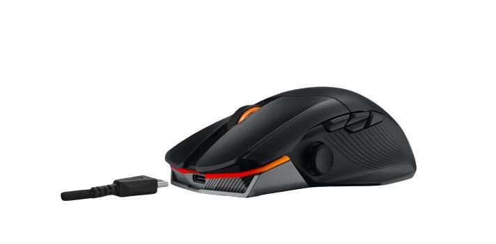 ASUS ROG Chakram X Origin kabellose RGB Gaming Maus (optischer ROG AimPoint-Sensor, 36.000 dpi, Polling-Rate 8000 Hz, RF