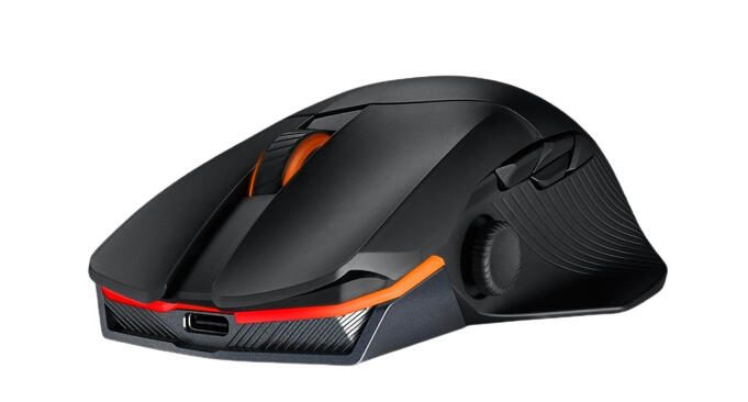 ASUS ROG Chakram X Origin kabellose RGB Gaming Maus (optischer ROG AimPoint-Sensor, 36.000 dpi, Polling-Rate 8000 Hz, RF